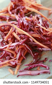 Making Vegetable Coleslaw