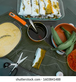 Making And Wrapping Puerto Rican Pasteles 