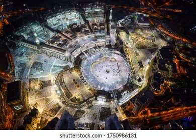 Makkah Haram General Shot Showing Full Haram Tawaf During Ramadan 1437 H