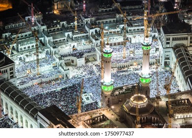 Makkah Haram King Abdullah Gate Night View During Ramadan 1437H