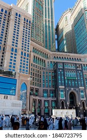 MAKKAH,SAUDI ARABIA-April 2018: Daily Life In Street Of Holy City Makkah,mecca Street,