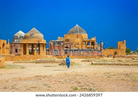 Makli Necropolis, beautiful funerary islamic architecture in Pakistan. 