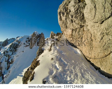 Similar – Image, Stock Photo harelip Langkofel Alpine