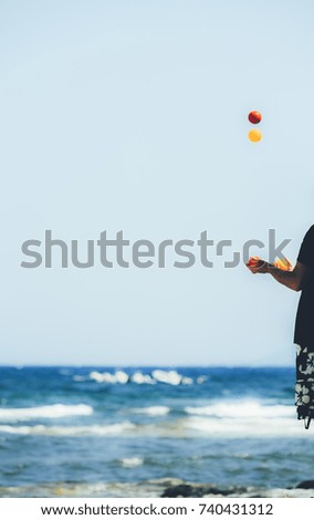 Malabars in front of the beach