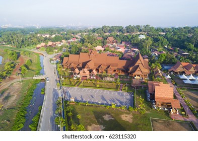 MALACCA, MALAYSIA -MARCH 09, 2014: Arial View Of Hang Tuah Museum In Malacca