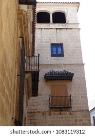 Malaga, Spain / Spain - March 2018: Picasso Museum Building In Malaga