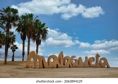 Malagueta beach in Malaga (Spain)