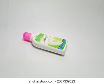 Malang, Indonesia - December 8, 2021: Mosquito Repellent Lotion With The Trademark Soffell That Can Protect The Skin From Mosquito Bites At Night