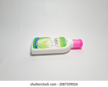 Malang, Indonesia - December 8, 2021: Mosquito Repellent Lotion With The Trademark Soffell That Can Protect The Skin From Mosquito Bites At Night