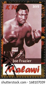 Malawi - CIRCA 2012: A Stamp Printed In Malawi Shows Joe Frazier, Circa 2012