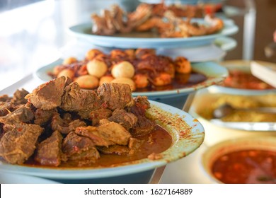 Malay And Minang Cuisine/food On Sale At Hover Restaurant In Kelantan Malaysia