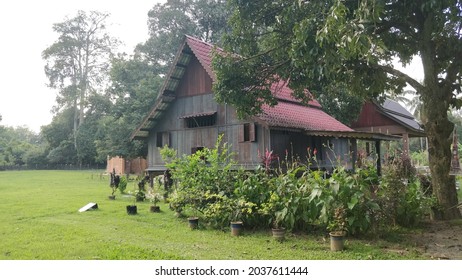 Malay Traditional House With Landscaped Garden