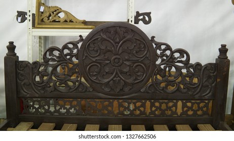 Malay Traditional Wood Carving Bed Arts