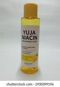 Malaysia - 6 March 2021: Yuja Niacin Brightening Toner 150ml. Used For Skin Brightening Care, Blemish Care And Low Ph Toner.