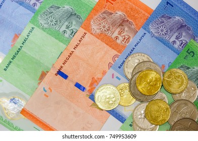 malaysia currency(MYR) isolated on white