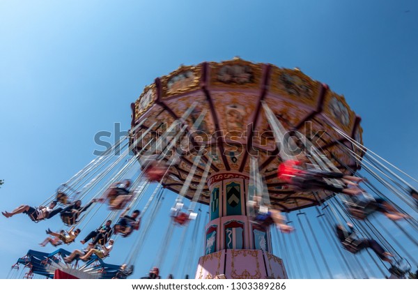 Malaysia December 2018 Swing Ride Fun Stock Photo Edit Now