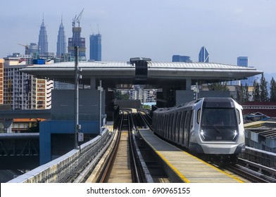 Malaysia MRT (Mass Rapid Transit) Train, A Transportation For Future Generation. MRT Also Bring Malaysia As A Developed Country.