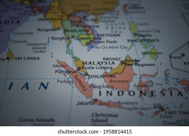 Malaysia On Political World Map 260nw 1958814415 