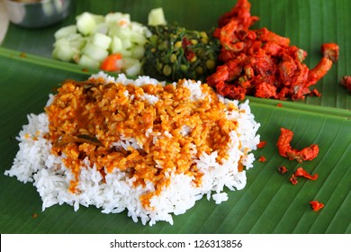 Malaysian Banana Leaf Rice