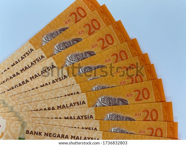 Malaysian Currency Rm20 Isolated On White Stock Photo (Edit Now) 1736832803