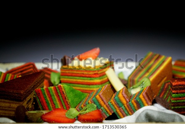 Malaysian Dish Kek Lapis Sarawak Sarawak Stock Photo Edit Now 1713530365