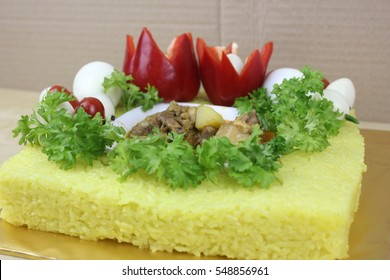 Malaysian Dish Yellow Glutinous Rice Locally Stock Photo (Edit Now ...