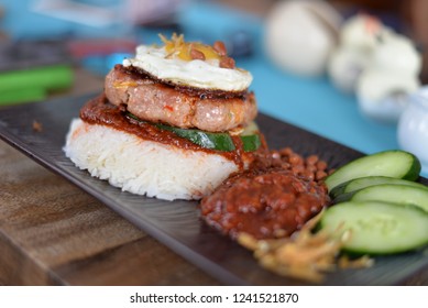 Malaysian Nasi Lemak Burger