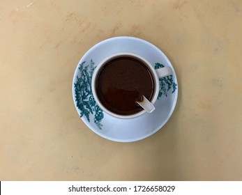 Malaysian Style Coffee For Breakfast, Top View