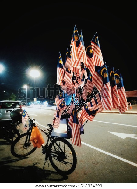 Malaysias Huge Fan Decorating His Bike Stock Photo Edit Now