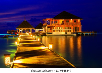 Maldive at the twightlight.