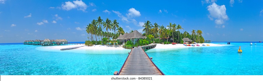 Maldives island Panorama