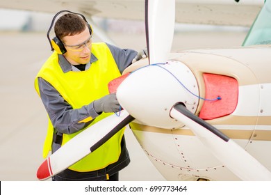 Male Airport Worker