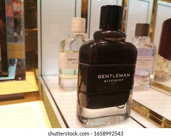 Male Aroma Of Cologne Eau De Parfum Givenchy At Perfume And Cosmetics Store On February 10, 2020 In Russia, Tatarstan, Kazan, Pushkin Street 2