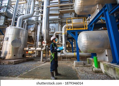 Male to be worker visual inspection inside control room valve tank pipeline power plants - Powered by Shutterstock