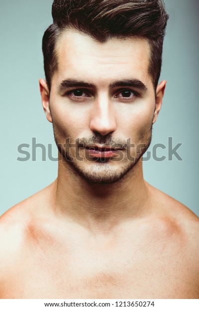 Male Beauty Concept Portrait Handsome Young Stock Photo Edit Now