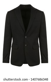 Male Black Blazer On Isolated Background, Men Jacket