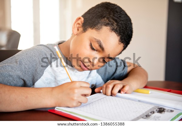 black kid homework