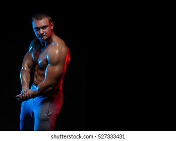 Male Bodybuilder Athlete Naked Torso Posing Stock Photo Edit Now