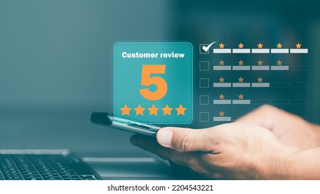 Male Consumers Rate Their Satisfaction And Rate And Review Them Online.Customer Experience Survey Ideas For Services And Products And Great Customer Engagement,opinions And Suggestions Are Appreciated