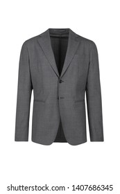 Male Dark Grey Blazer On Isolated Background, Men Jacket