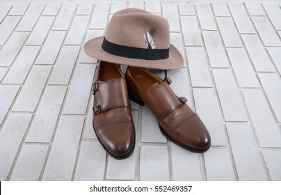 Male Fashion With Shoes, Hat 