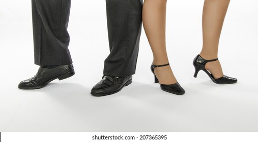 Four Dancing Legs Standing Tango Pose Stock Photo (Edit Now) 207364417