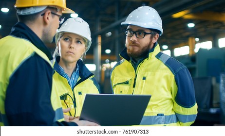 Male Female Industrial Engineers Talk Factory Stock Photo (Edit Now ...