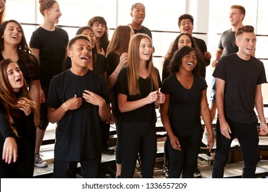 Male And Female Students Singing In Choir At Performing Arts School - Shutterstock ID 1336557209