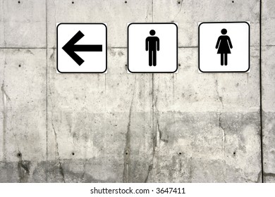 Male Female Disabled Toilet Signs Stock Photo (Edit Now) 3647416