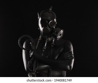 Male Fetish, Man In Gas Mask