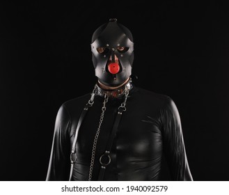 Male Fetish, Man In Leather Mask