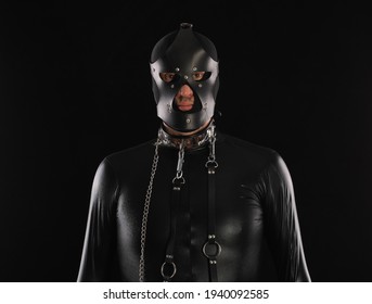 Male Fetish, Man In Leather Mask