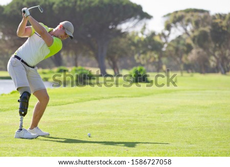 Similar – Foto Bild Abschlag Sport Golf