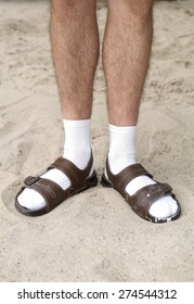 Sandals socks Images, Stock Photos & Vectors | Shutterstock